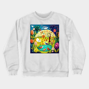 Seasons of Folk Art 01 Crewneck Sweatshirt